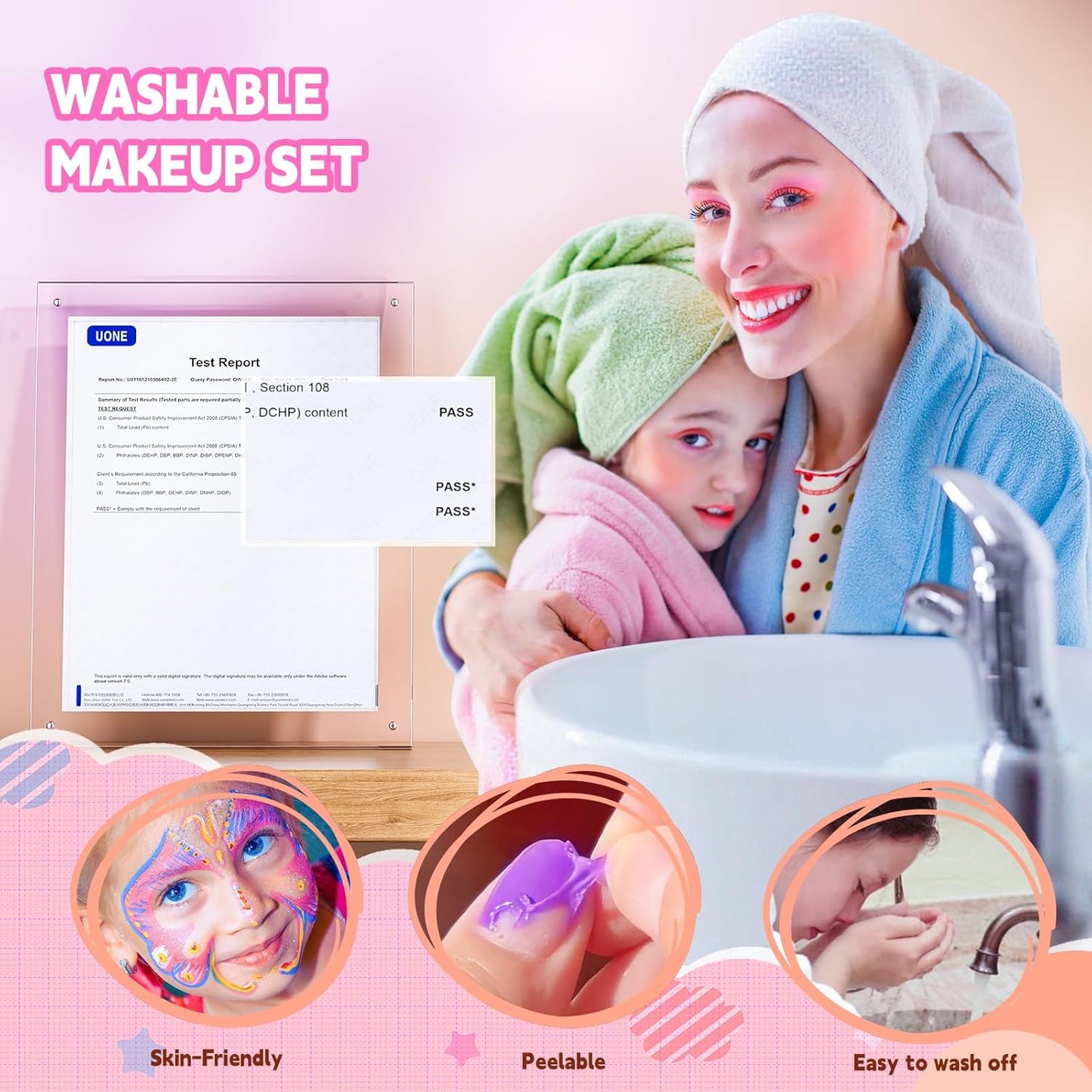 Kids Makeup Kit for Girls – Pink Flying Horse Makeup Set with Storage Case, Pretend Play Cosmetic Set for Ages 3-12 | Includes Eyeshadow, Blush, Lipstick, Brushes – Perfect Christmas & Birthday Gift  Product Description: