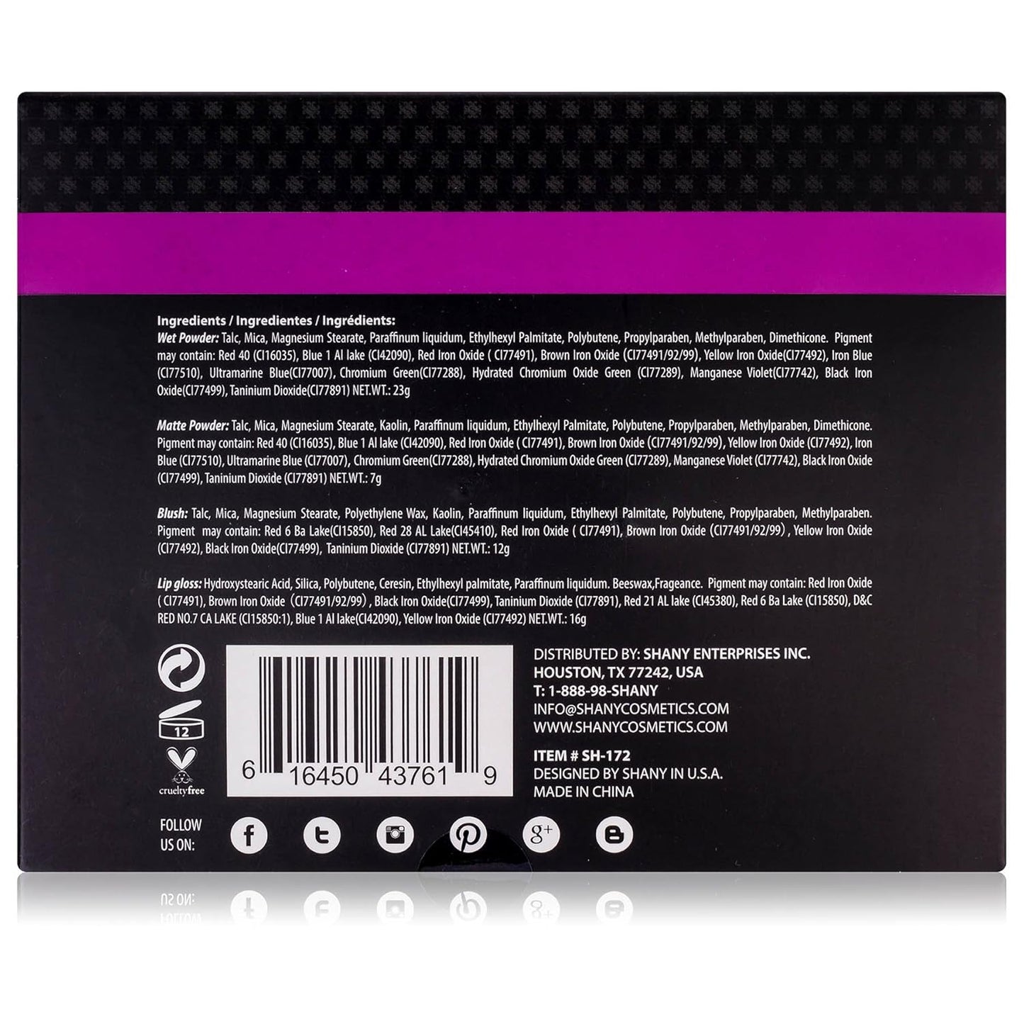 SHANY 'Fix Me Up' Makeup Kit – Compact Travel Makeup Set for Adults & Teens | Eye Shadows, Lip Colors, Blushes, and Applicators – Perfect Giftable Makeup Kit