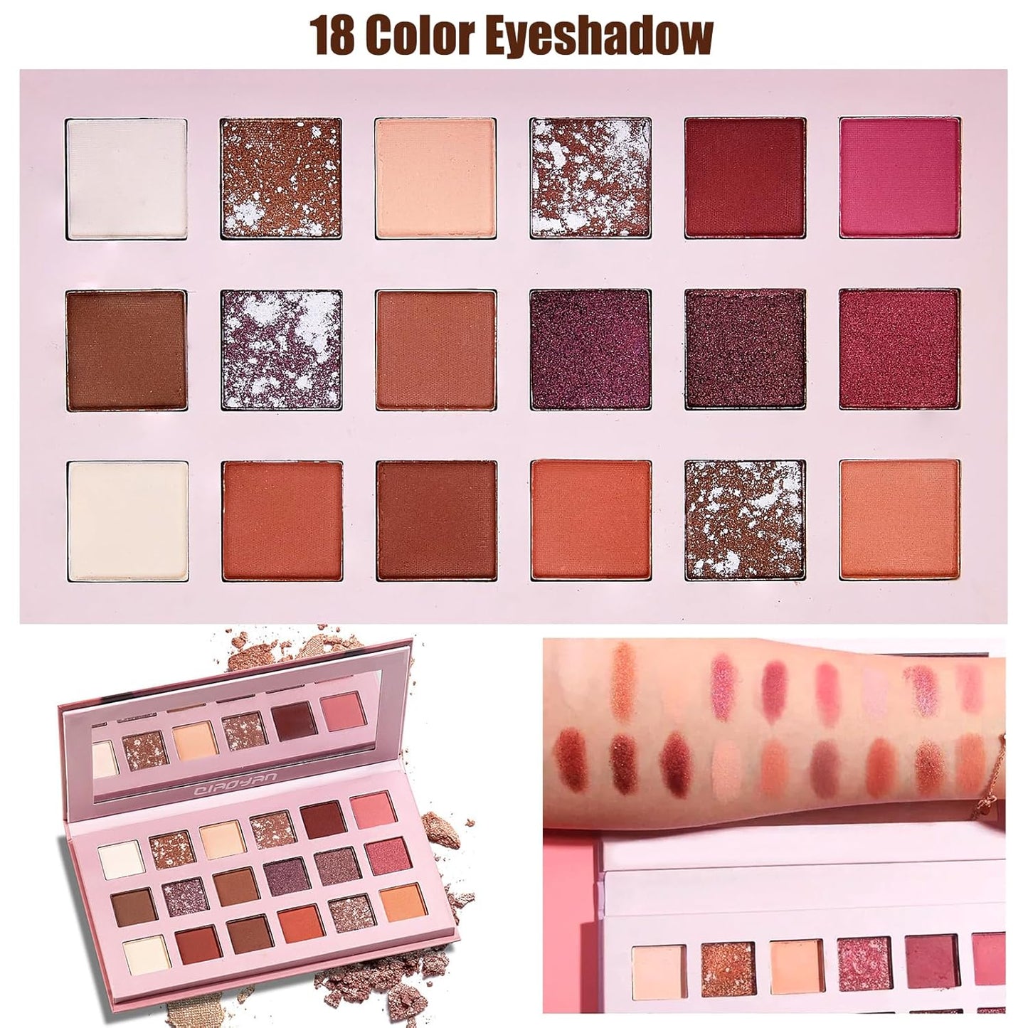 CHAFFUL All-in-One Makeup Kit for Women – Full Makeup Gift Set with Foundation, Face Primer, Eyeshadow, Contour Palette, Lipstick, Eyeliner, Mascara, Brushes & Travel Bag | Complete Makeup Essentials for Daily Use