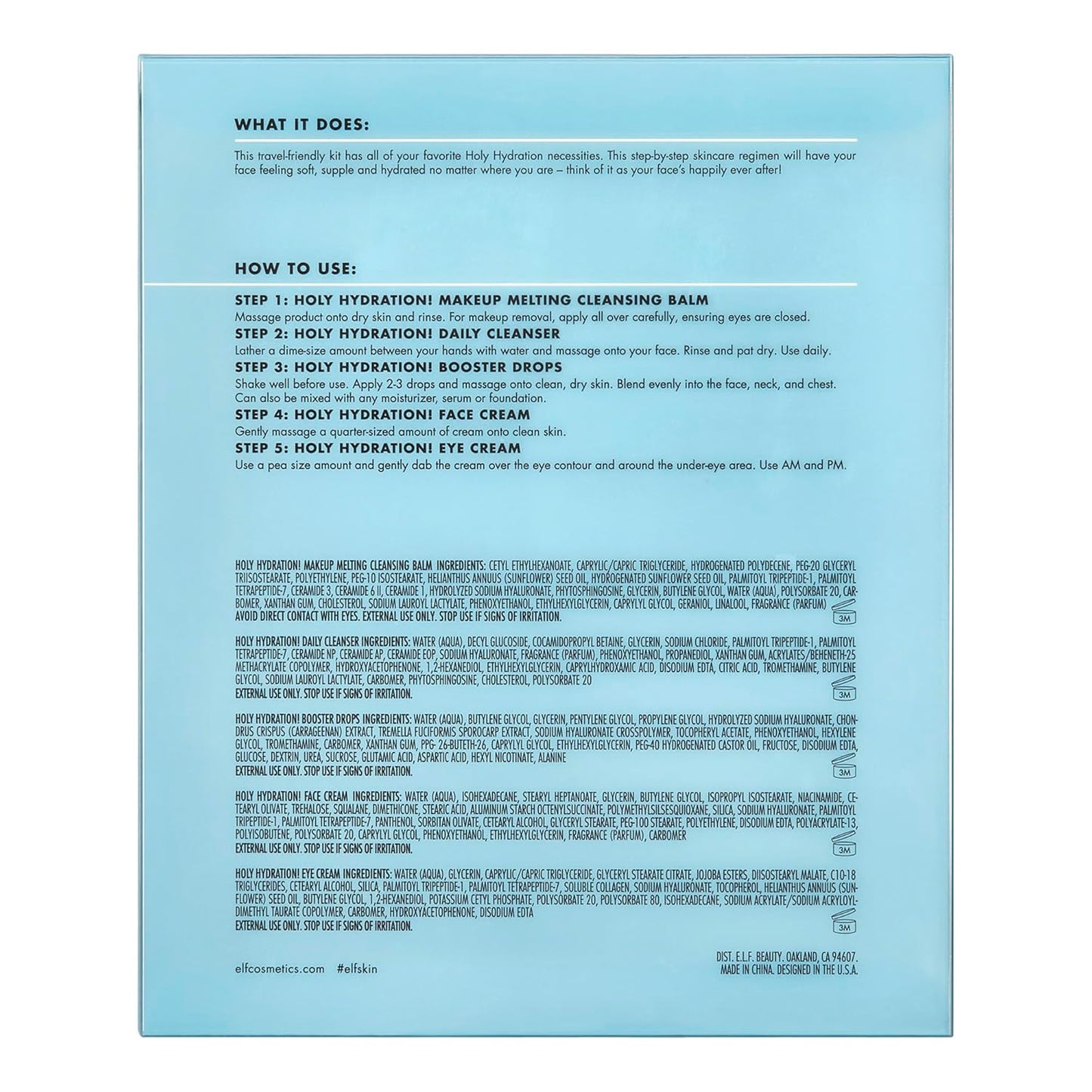 e.l.f. Hydrated Skincare Hydration Cleanser – Gentle Daily Facial Cleanser for Dry Skin, 5 oz – Hydrating, Nourishing Formula with Aloe & Vitamin E – Paraben-Free, Cruelty-Free, Vegan